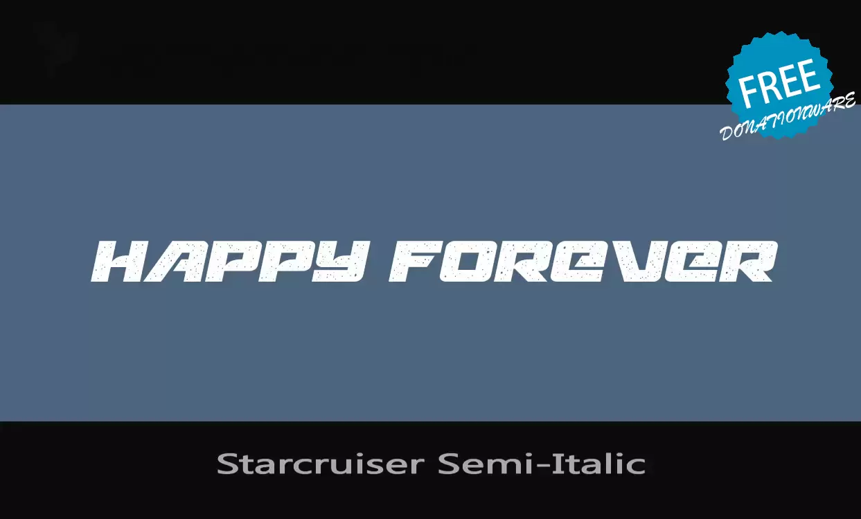 Sample of Starcruiser-Semi-Italic