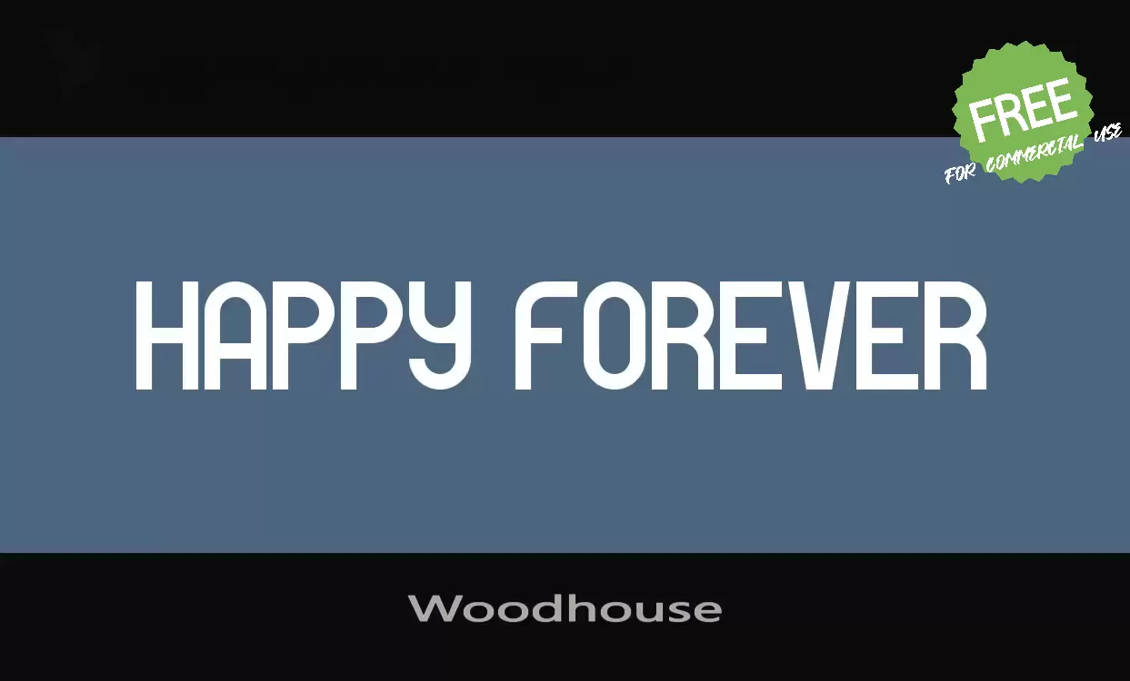 「Woodhouse」字体效果图