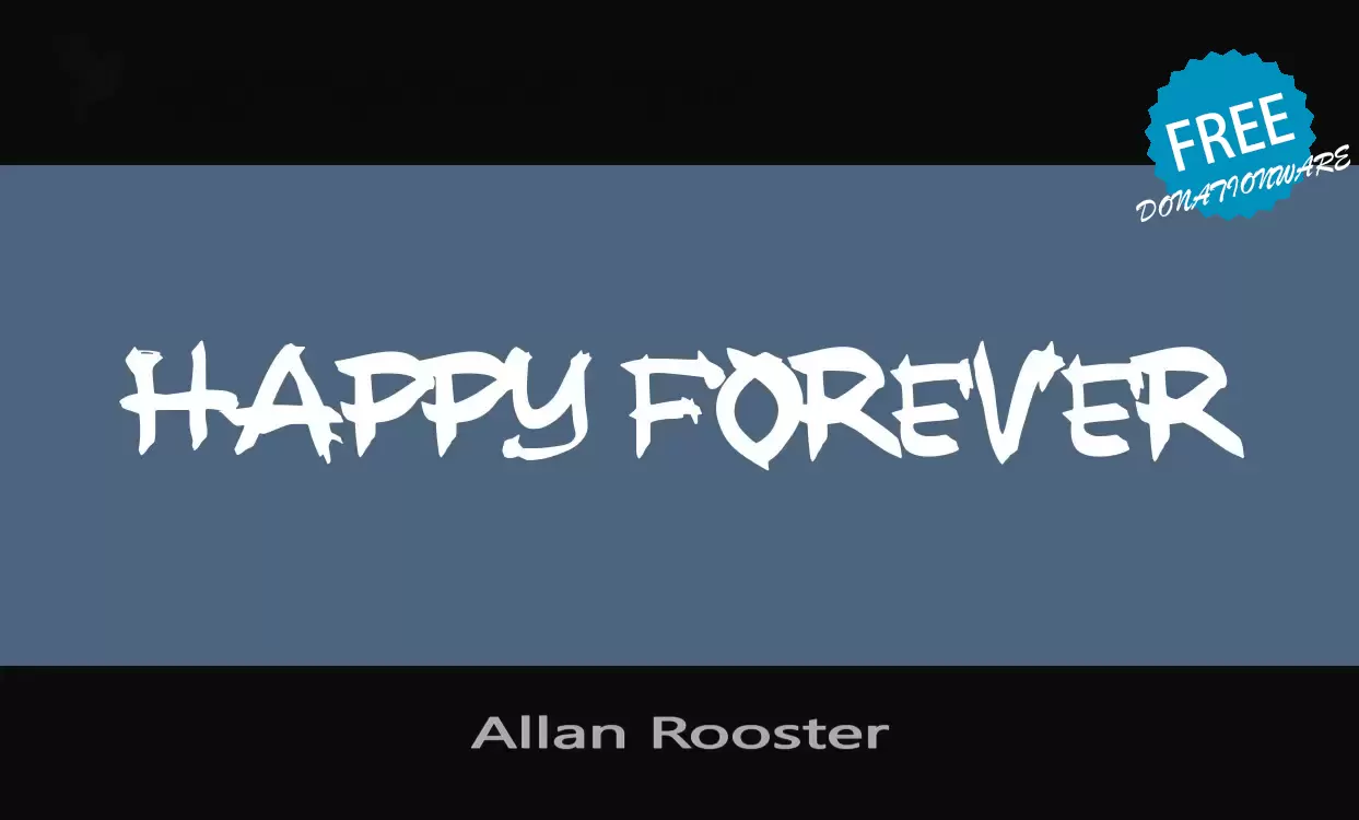 「Allan-Rooster」字体效果图