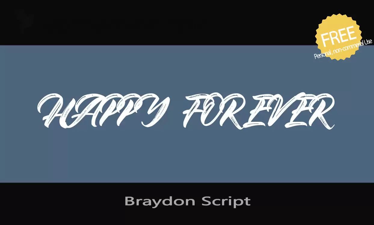 Sample of Braydon-Script