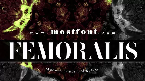 「FEMORALIS」字体排版样式