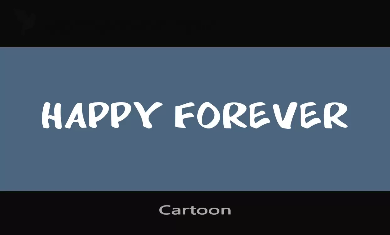 Font Sample of Cartoon