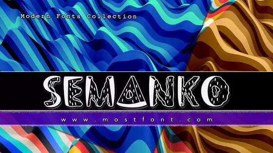Typographic Design of SEMANKO