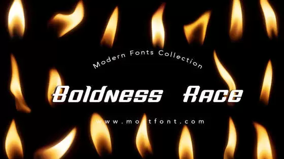 「Boldness-Race」字体排版图片