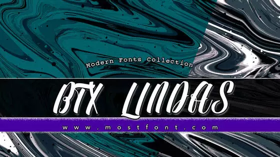 「BTX-LINDAS」字体排版样式