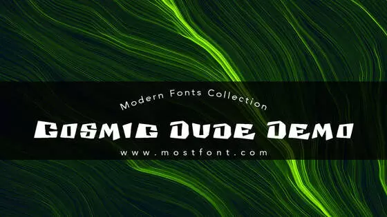 「Cosmic-Dude-Demo」字体排版样式