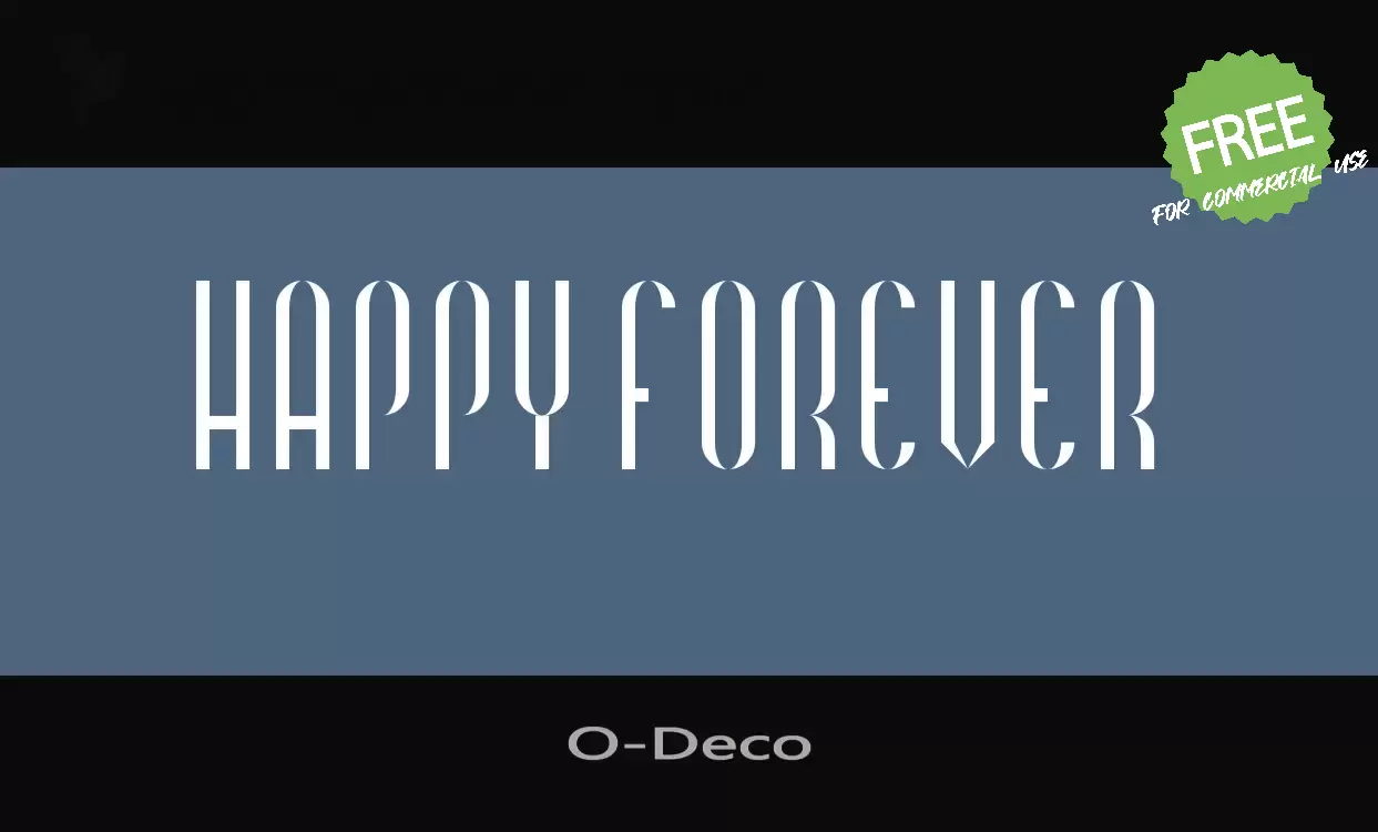 「O-Deco」字体效果图