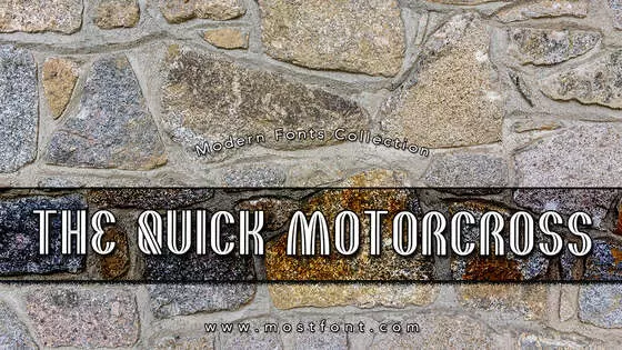 Typographic Design of THE-QUICK-MOTORCROSS