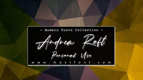 Typographic Design of Andrea-Roft-Personal-Use