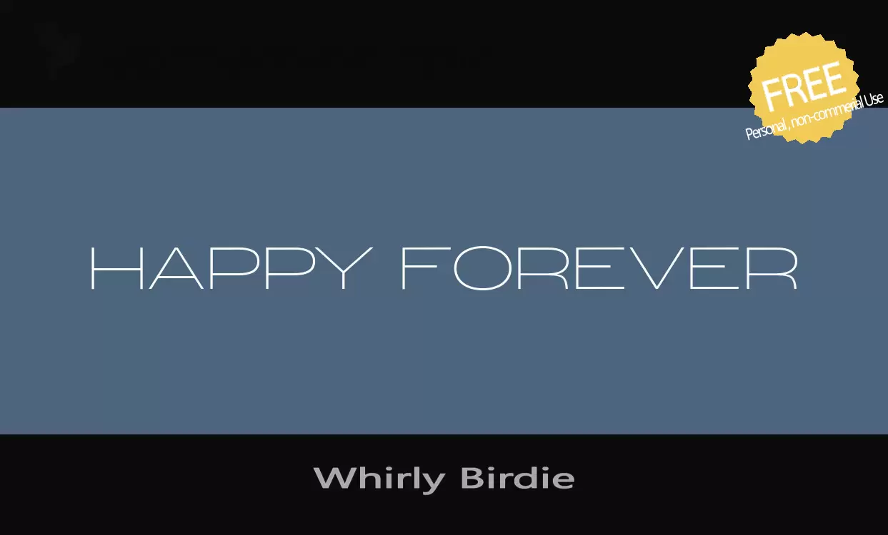 Sample of Whirly-Birdie