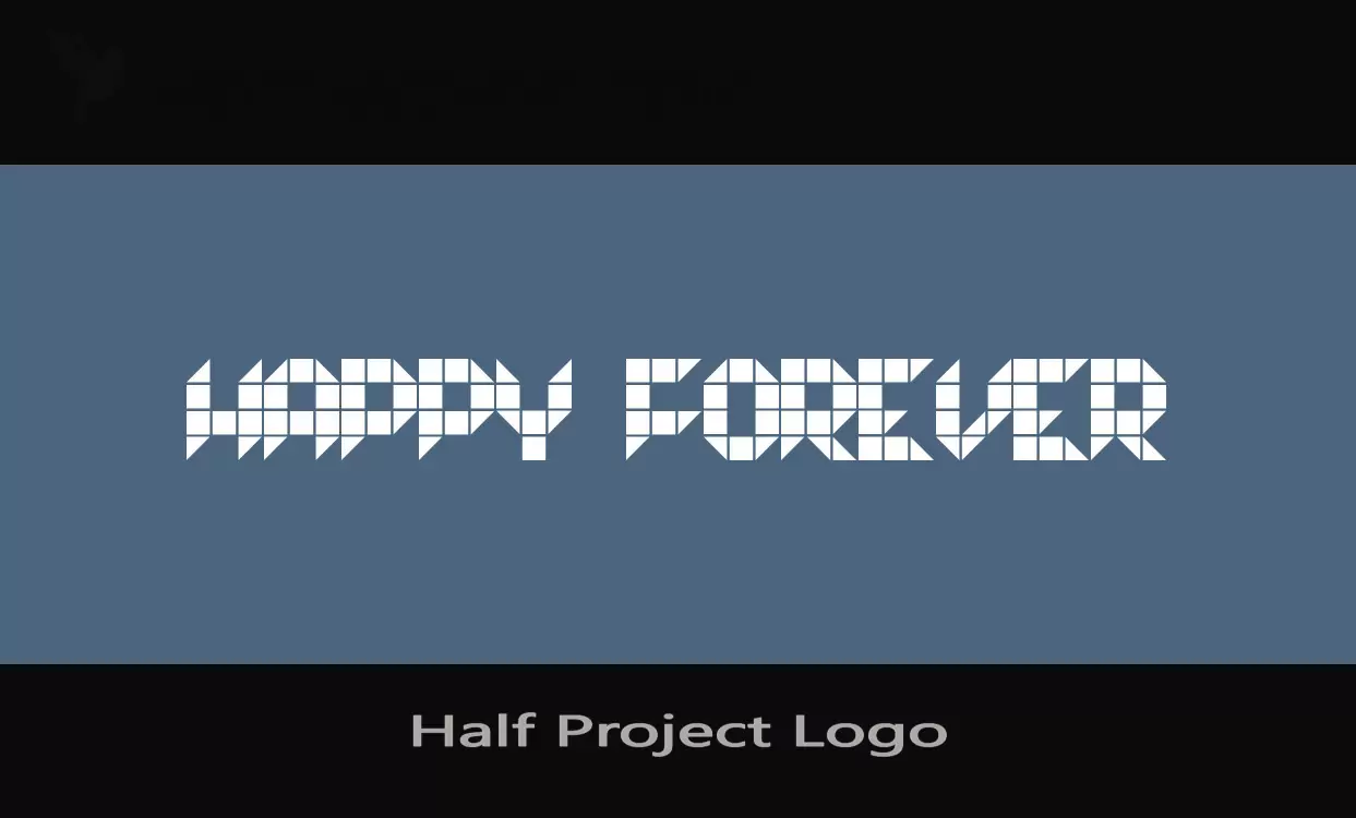 「Half-Project-Logo」字体效果图