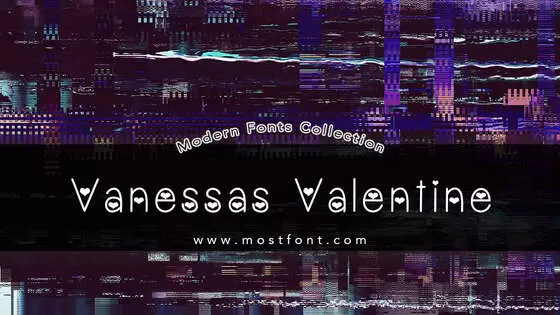 「VanessasValentine」字体排版图片