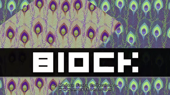 Typographic Design of Block