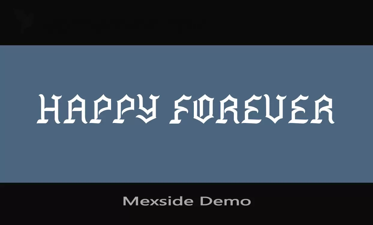 「Mexside-Demo」字体效果图