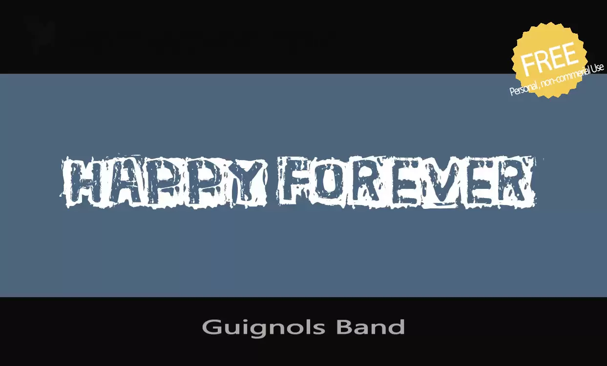 「Guignols-Band」字体效果图