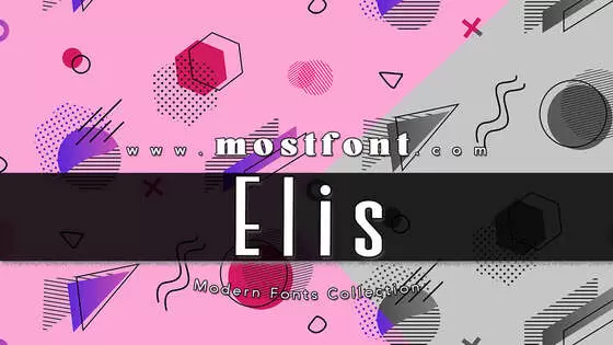 「Elis」字体排版图片