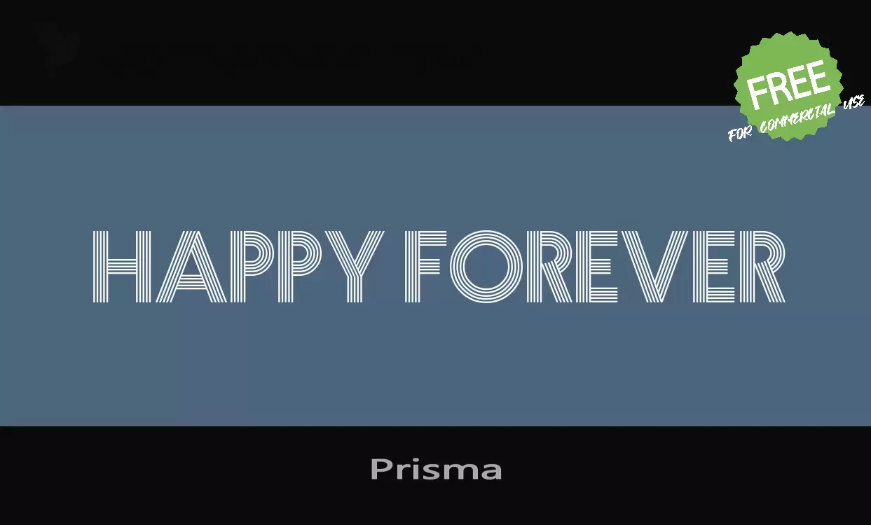 「Prisma」字体效果图