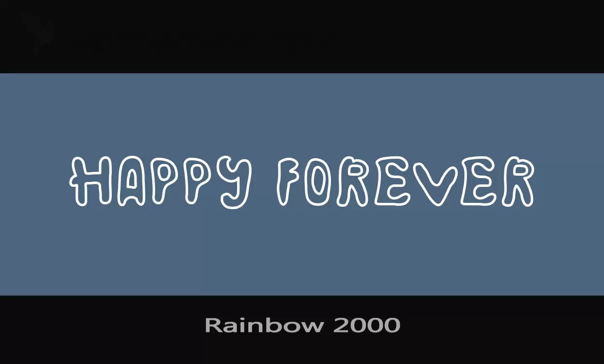 Font Sample of Rainbow-2000