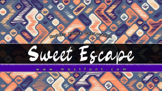 Typographic Design of Sweet-Escape