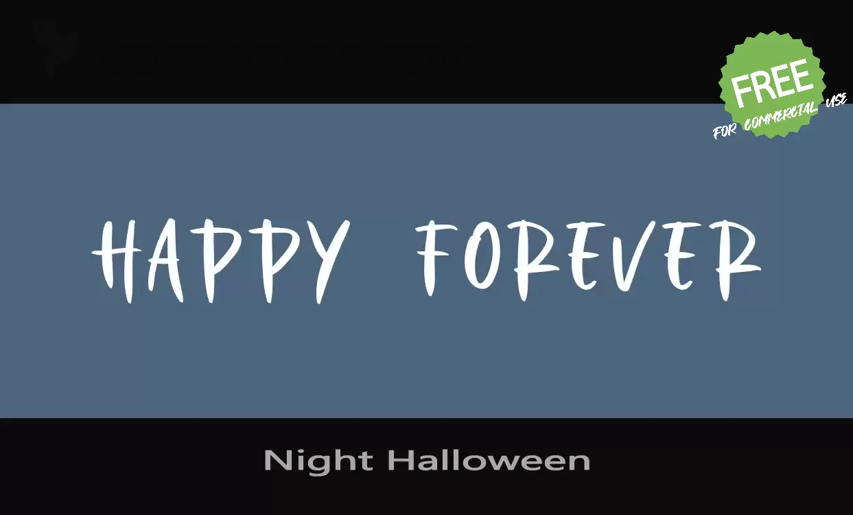 「Night-Halloween」字体效果图