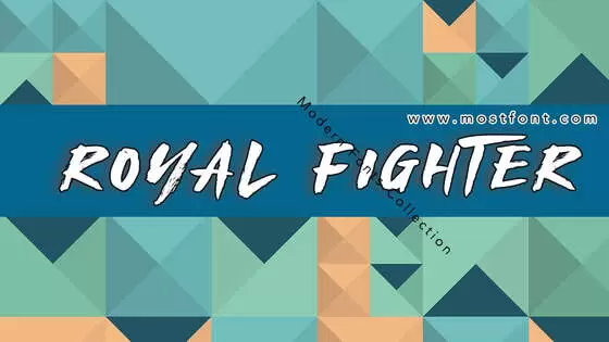 「Royal-Fighter」字体排版样式