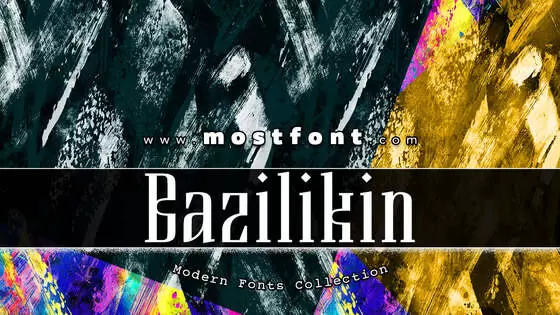 Typographic Design of Bazilikin