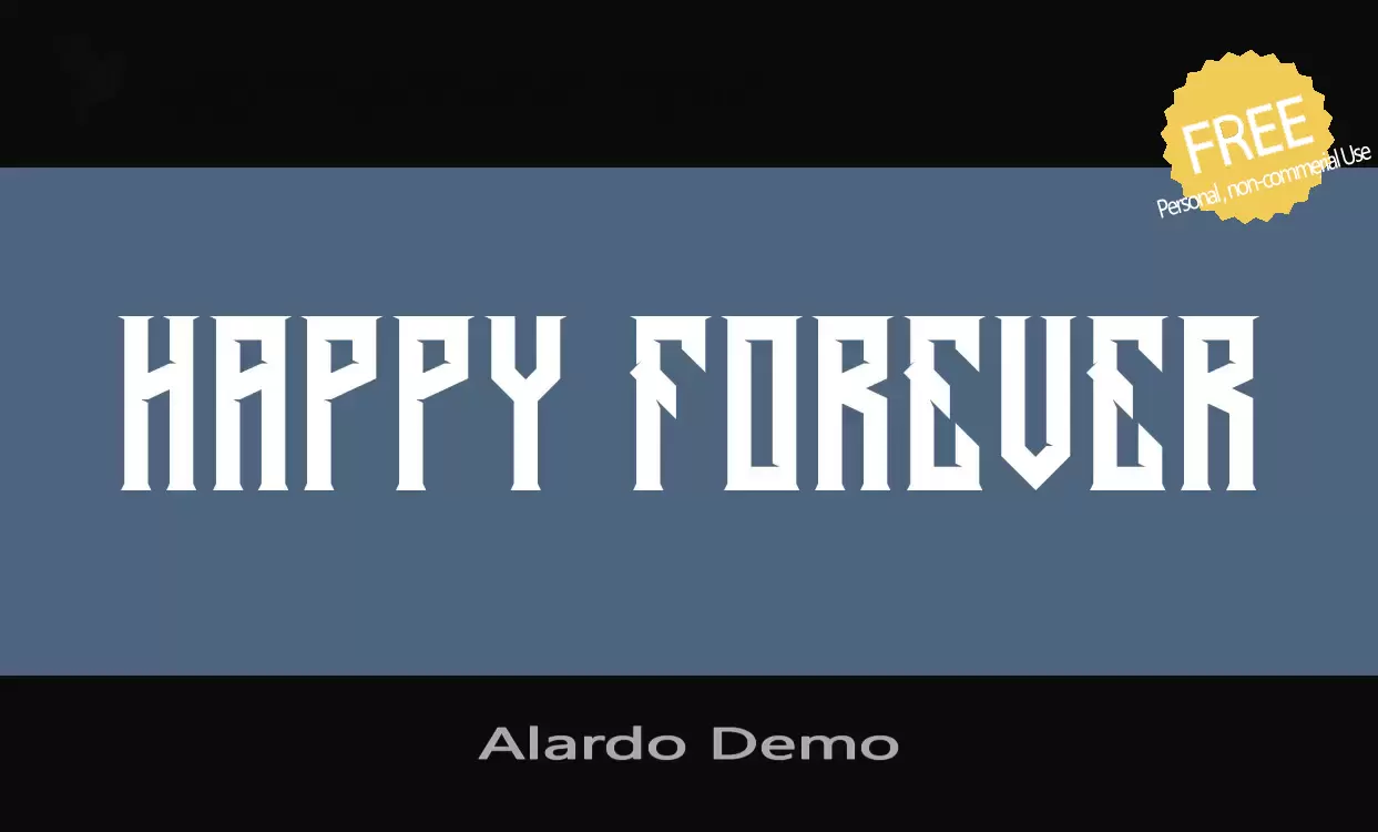 「Alardo-Demo」字体效果图