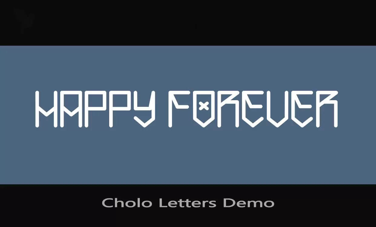 Sample of Cholo-Letters-Demo