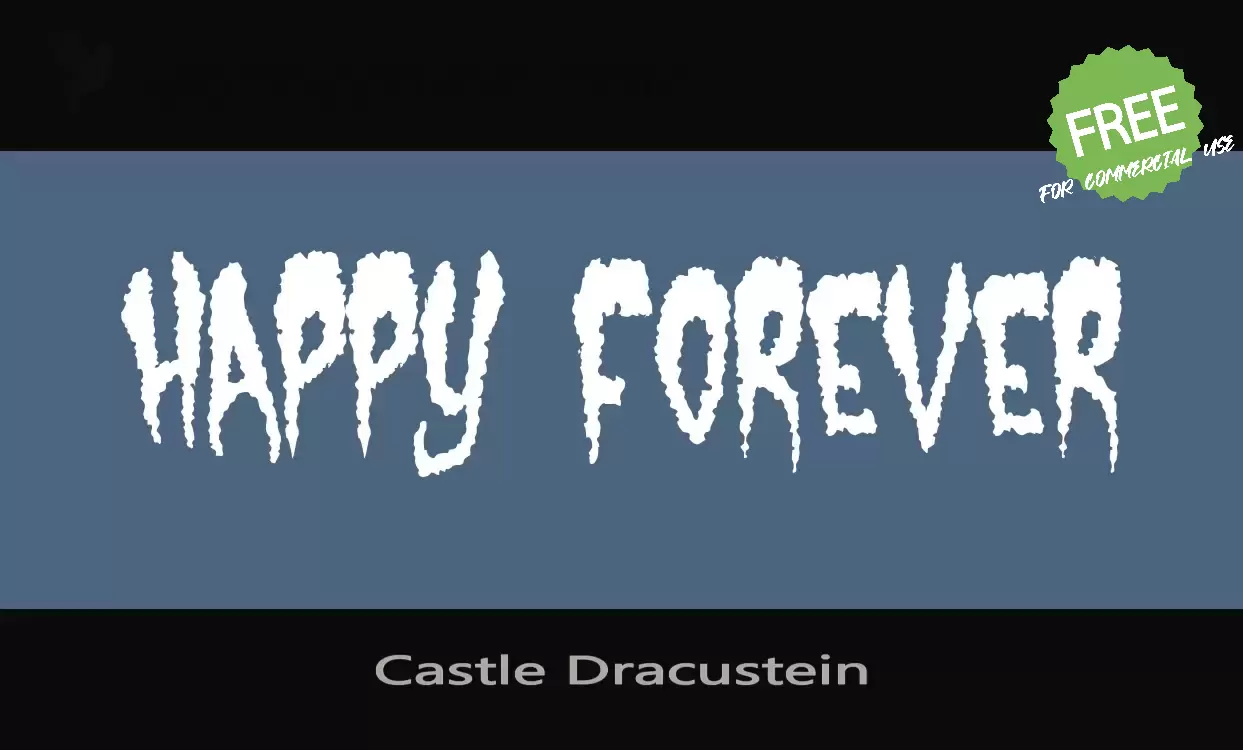 「Castle-Dracustein」字体效果图