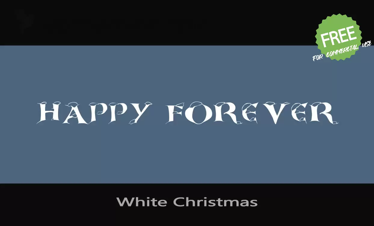 「White-Christmas」字体效果图