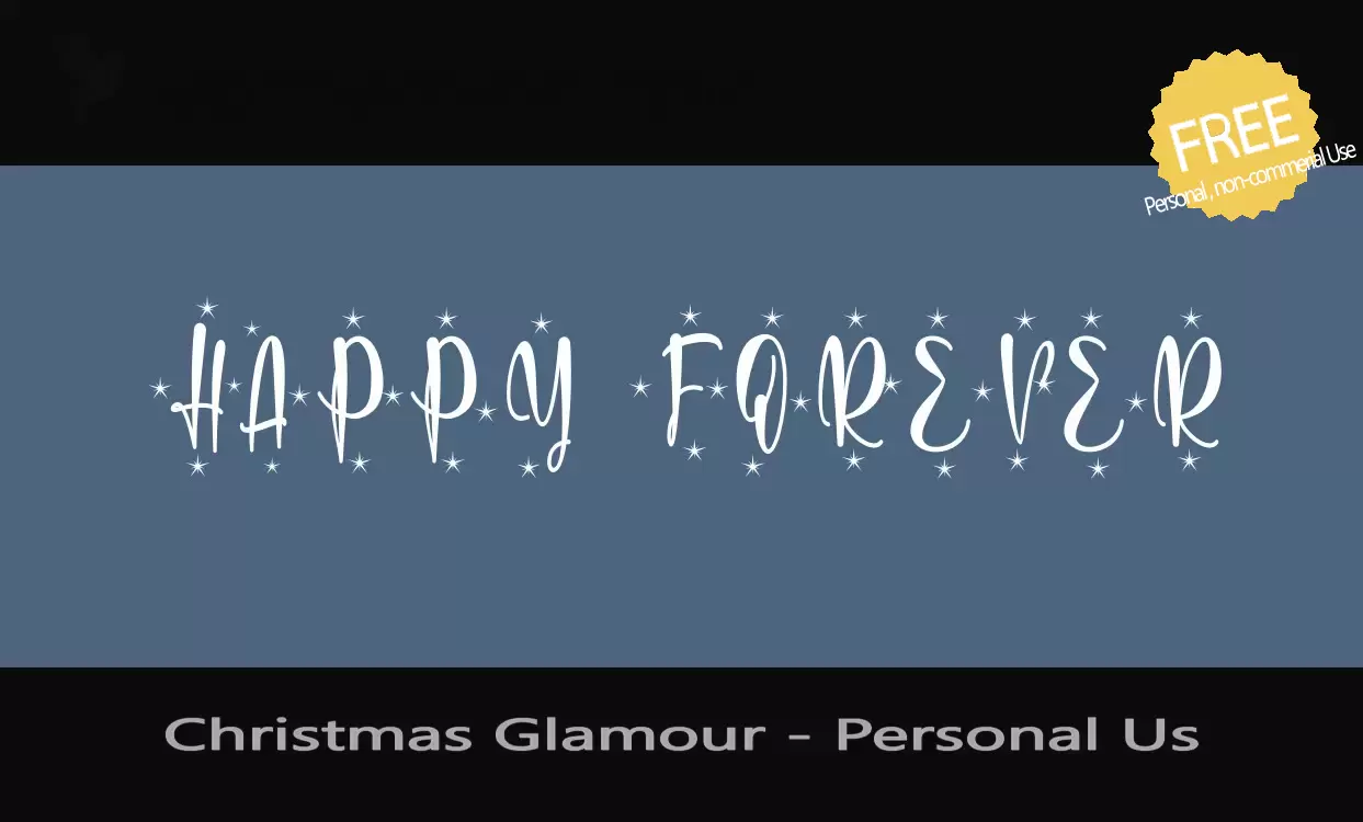 「Christmas-Glamour---Personal-Us」字体效果图