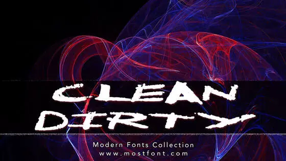 Typographic Design of CleanDirty