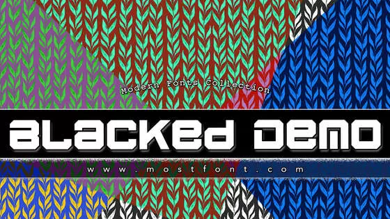 Typographic Design of Blacked-Demo