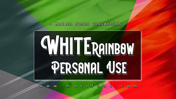 「White-Rainbow---Personal-Use」字体排版图片