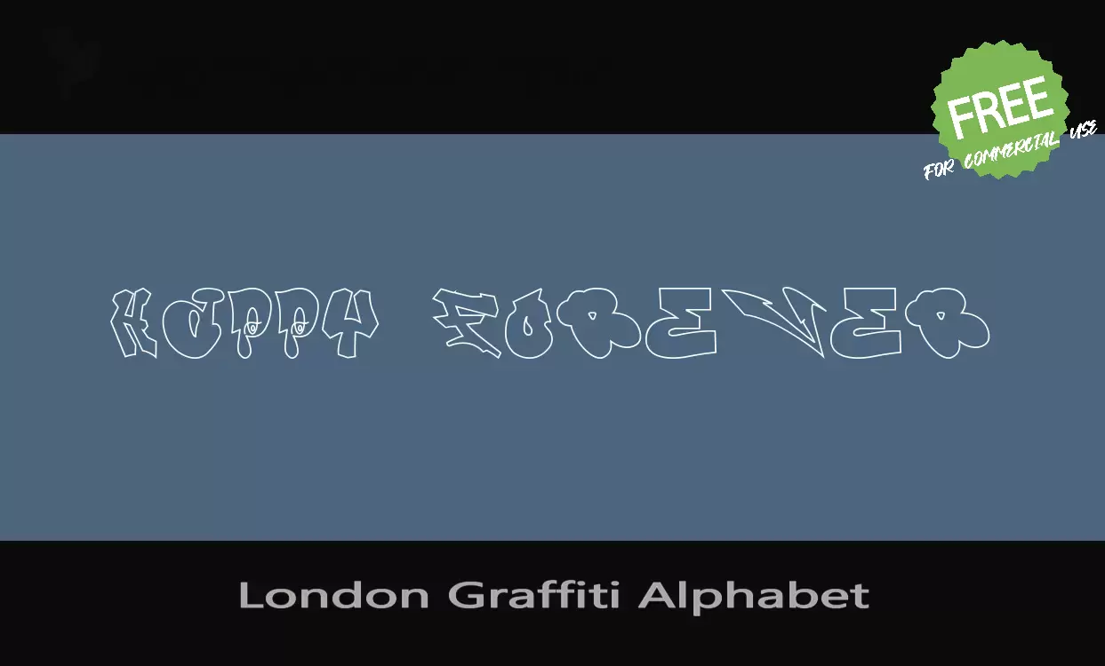 Font Sample of London-Graffiti-Alphabet