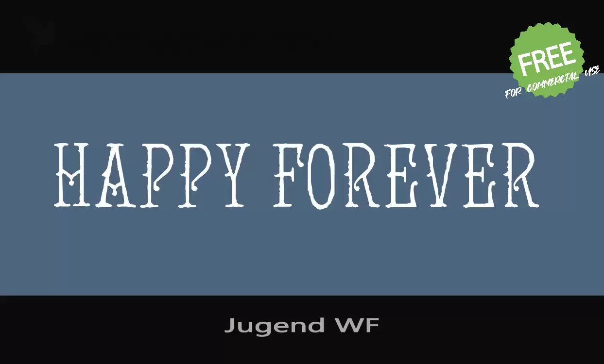 「Jugend-WF」字体效果图