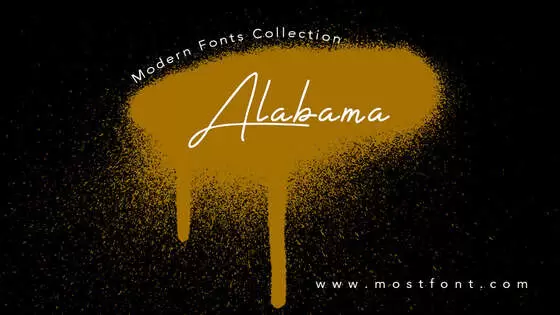Typographic Design of Alabama