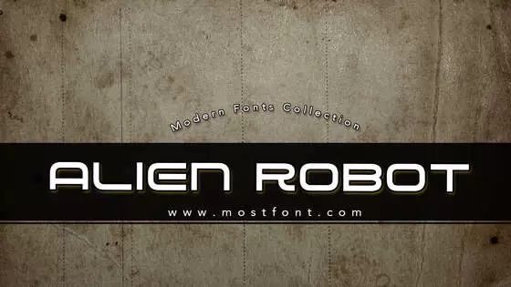 Typographic Design of Alien-Robot