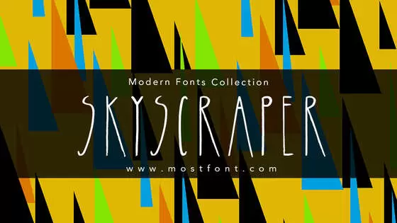 「Skyscraper」字体排版样式
