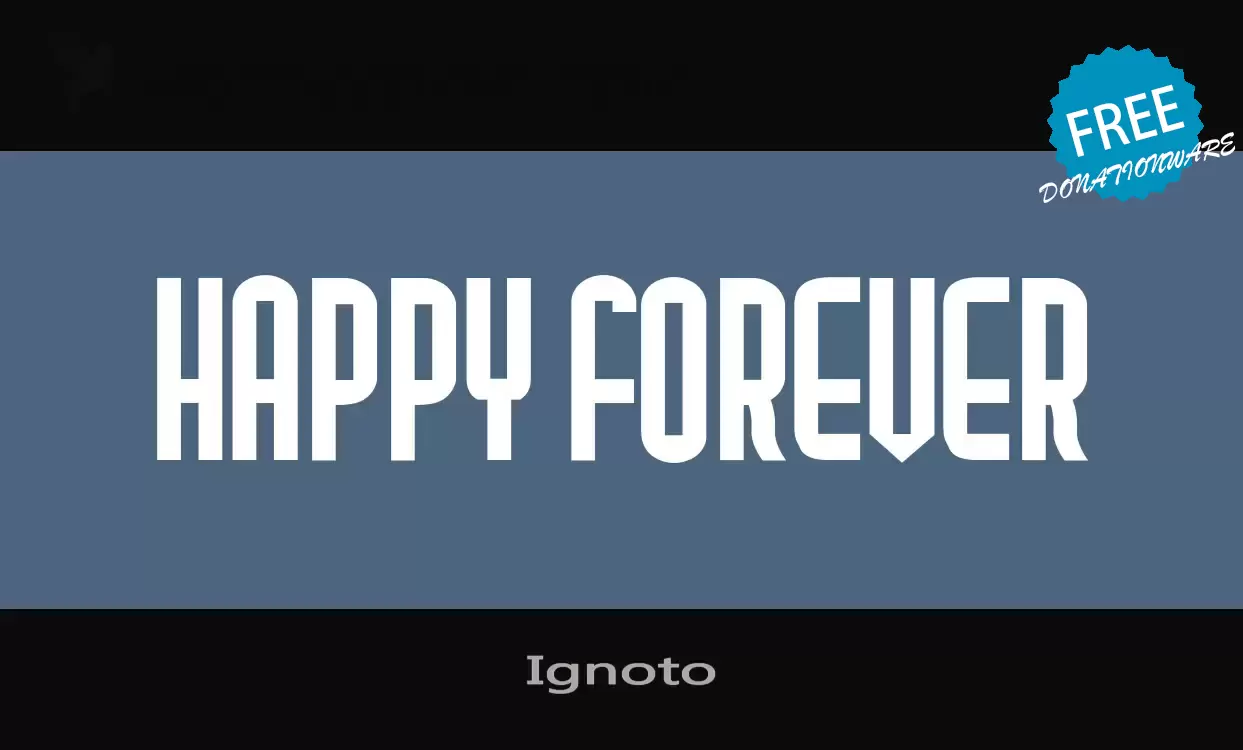 Font Sample of Ignoto