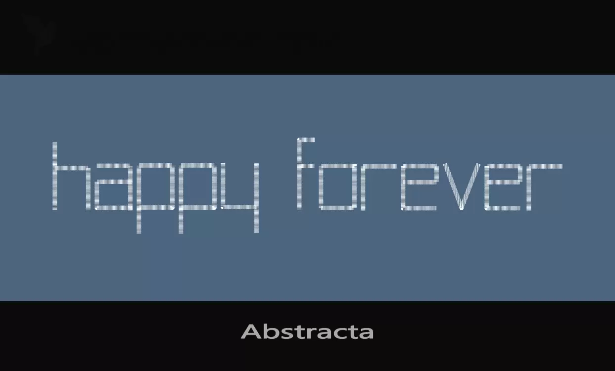 Font Sample of Abstracta