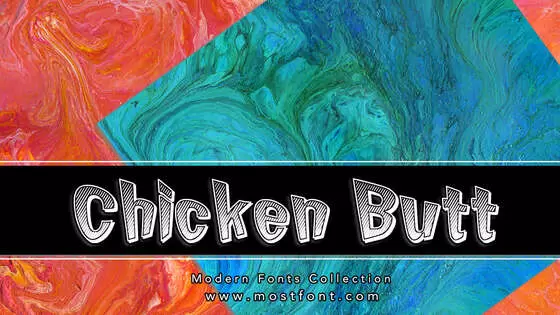 「Chicken-Butt」字体排版样式