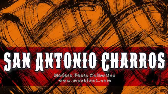 「San-Antonio-Charros」字体排版图片