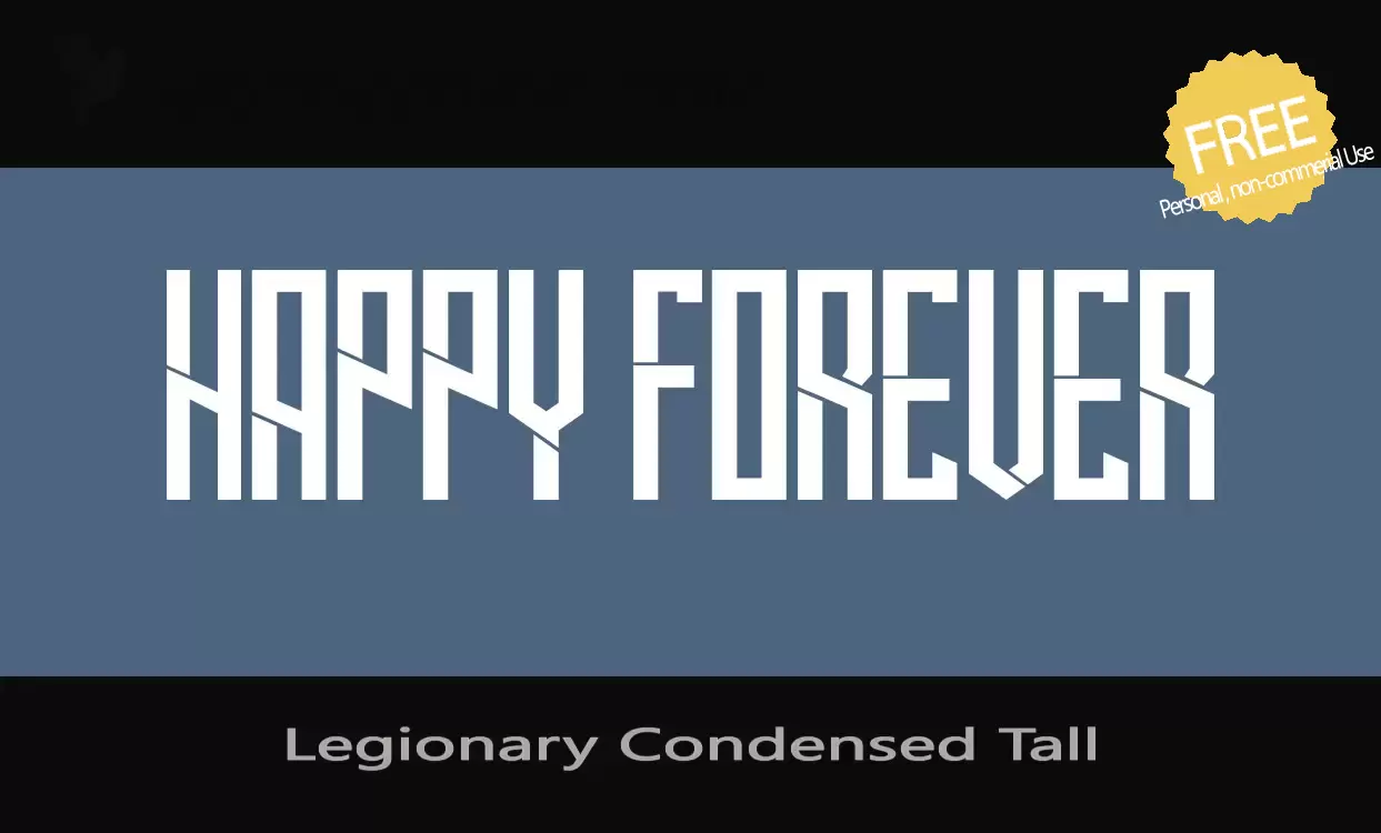 Font Sample of Legionary-Condensed-Tall