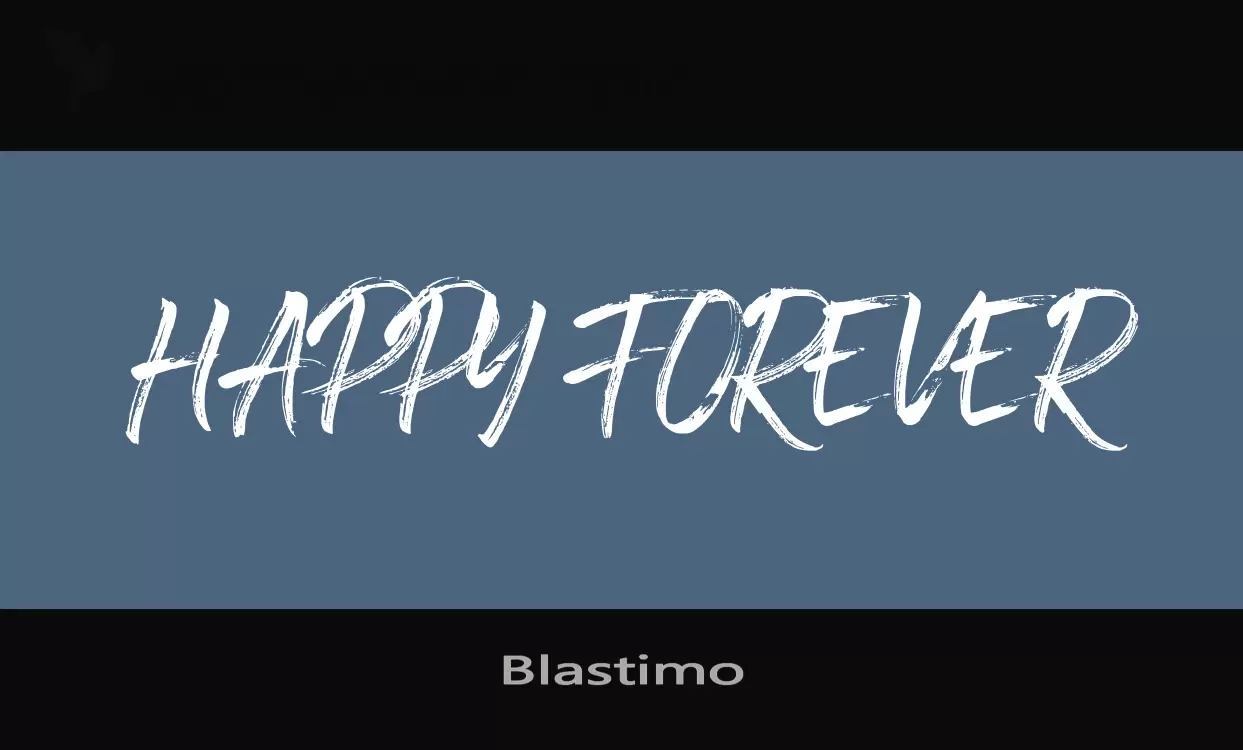 Font Sample of Blastimo