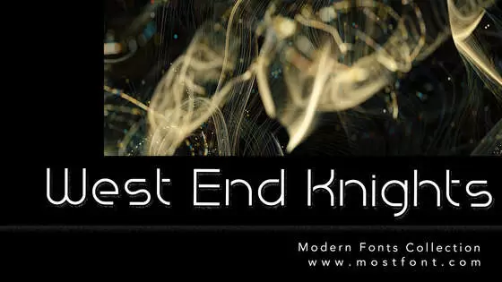 Typographic Design of West-End-Knights