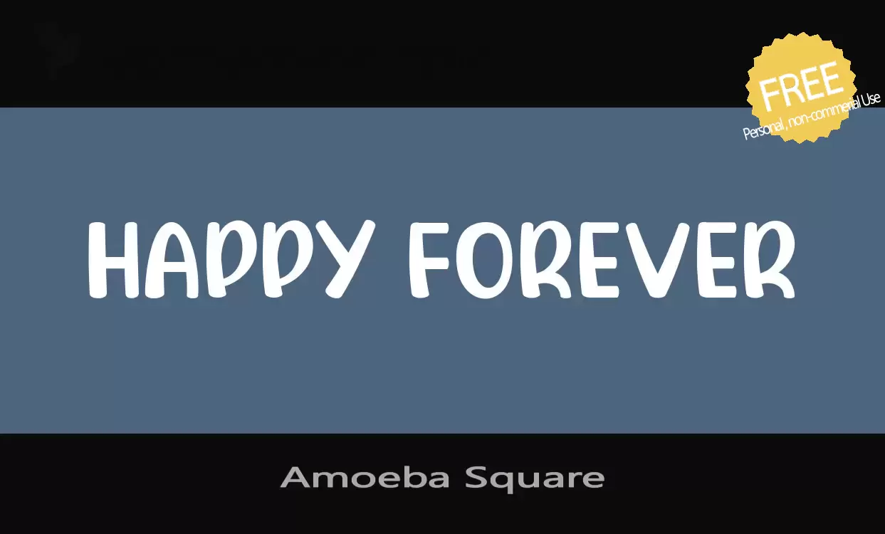 Font Sample of Amoeba-Square