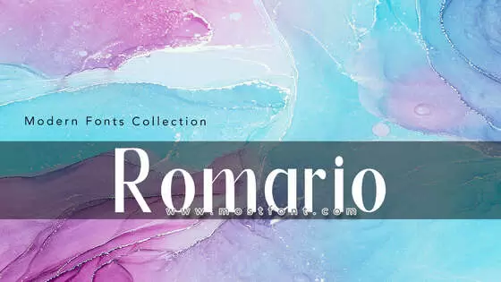 「Romario」字体排版图片