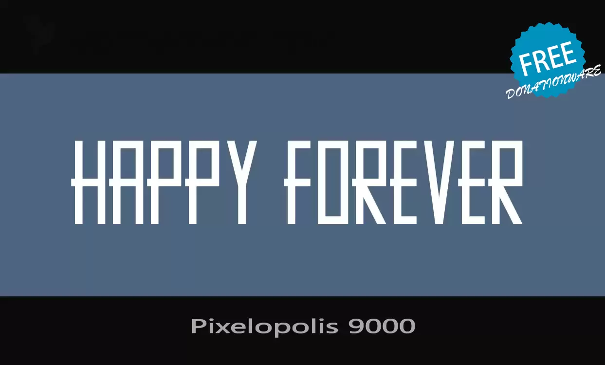「Pixelopolis-9000」字体效果图