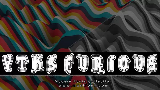 「VTKS-FURIOUS」字体排版样式